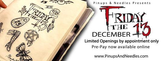 Friday the 13th Tattoo Flash Special – December 13th 2019