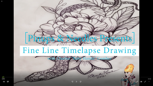 Time-lapse Fine Line Nature Drawing Inspired By Macbeth