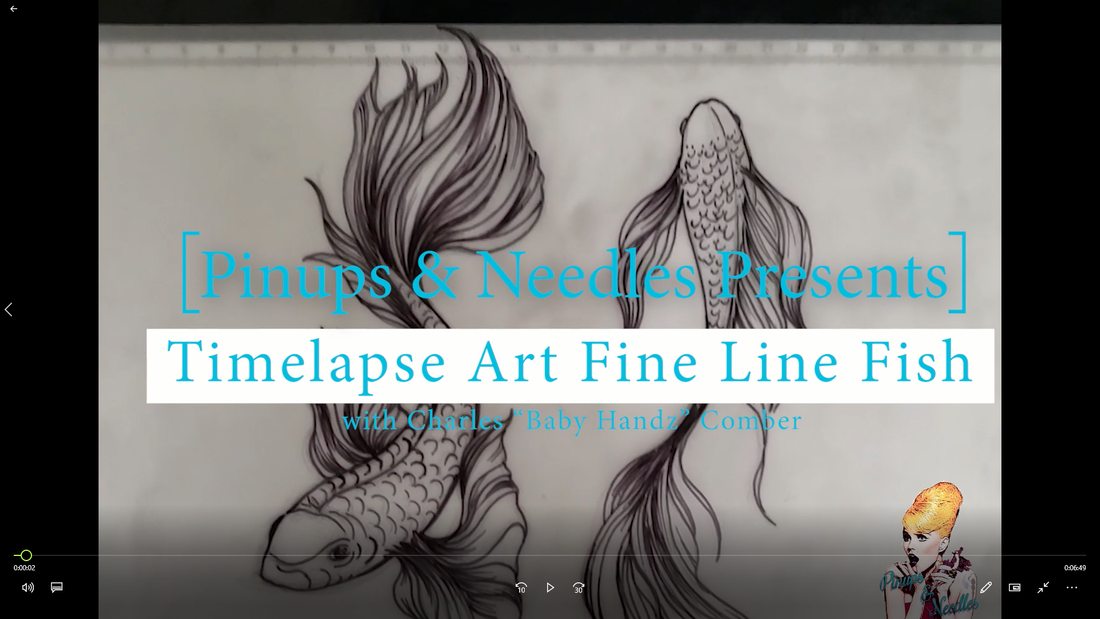 Timelapse Art Fine Line Fish For An Upcoming Tattoo