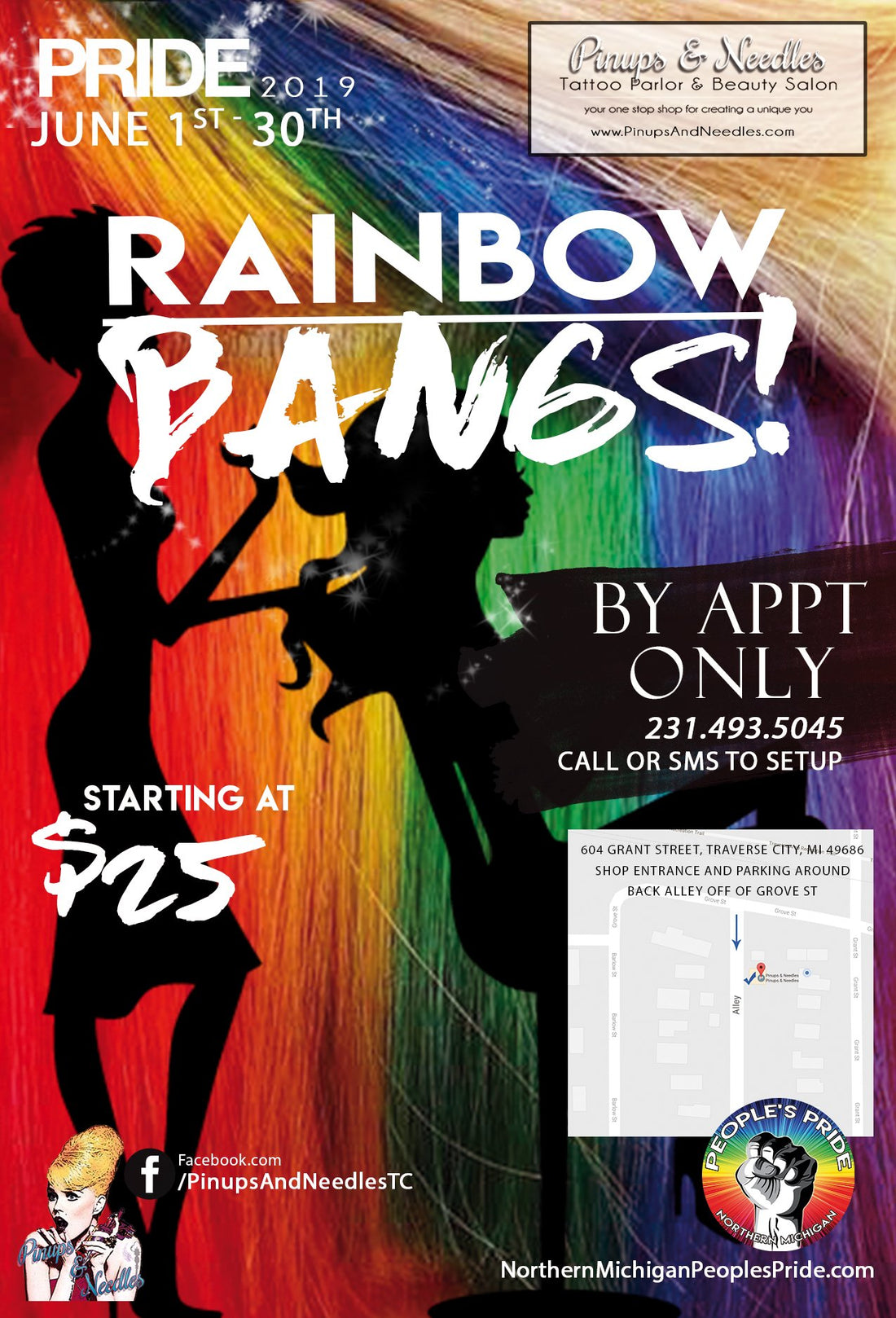 June 1, 2019 – June 30, 2019 – Pride Rainbow Bangs!