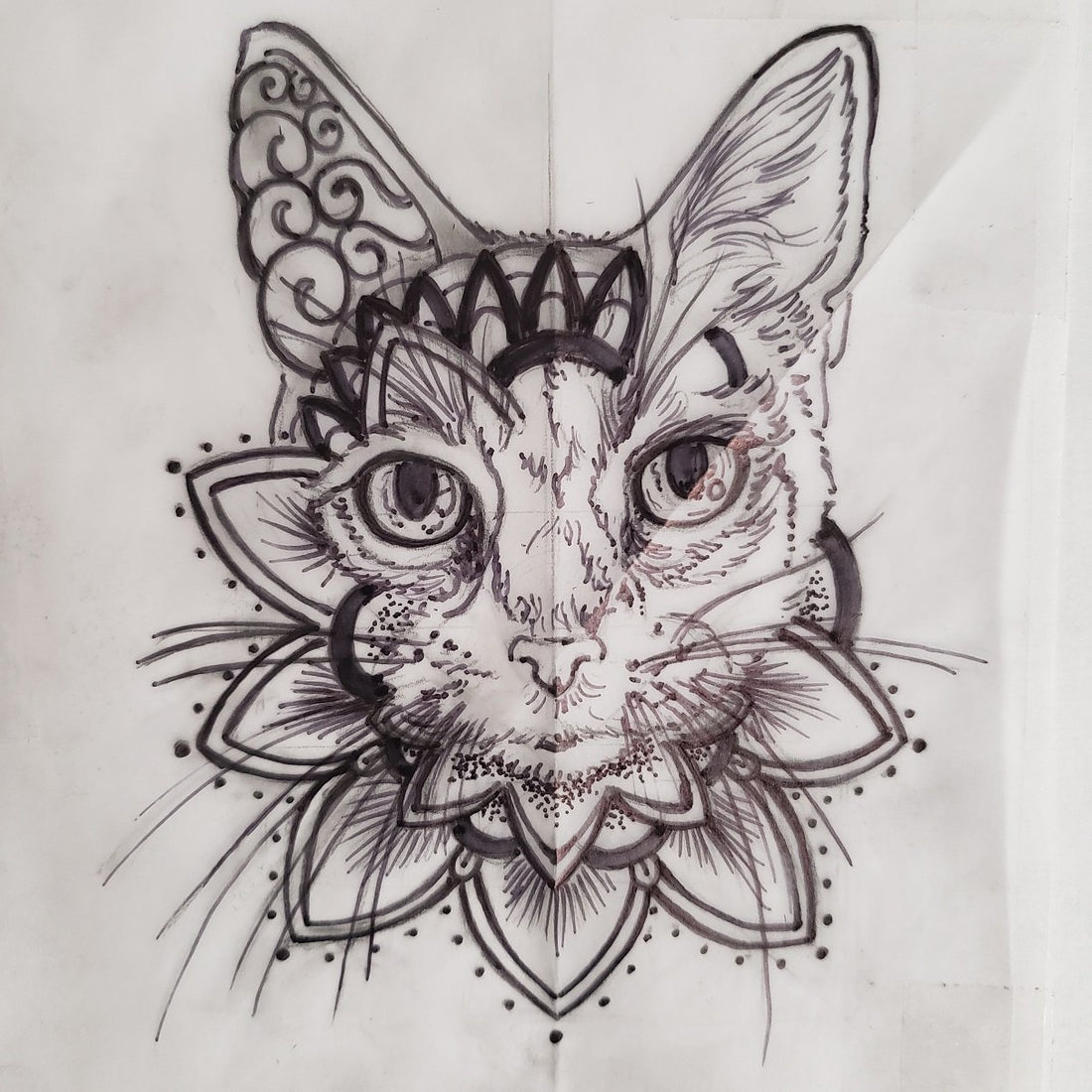 Art Time-lapse for Charlie The Cat Memorial