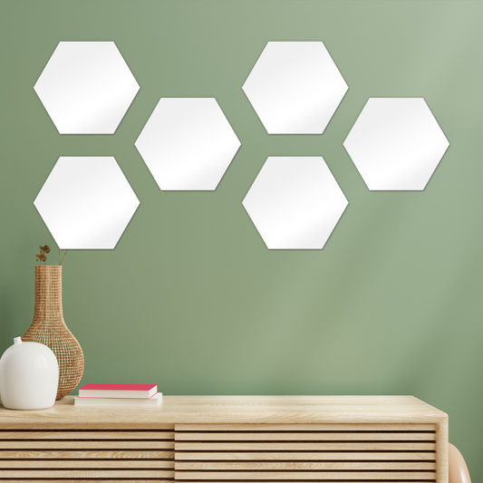 Heck Yeah Hexagon Wall Tiles Set of 6