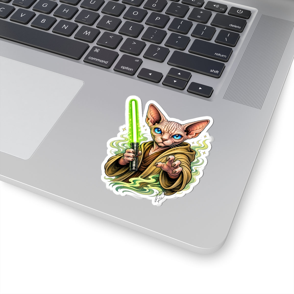 Galactic Sphynx Sticker | Sci-Fi Cat Vinyl Decal | Fantasy Tattoo Art | Nerdy Cat Sticker | Alternative Art by Baby Handz
