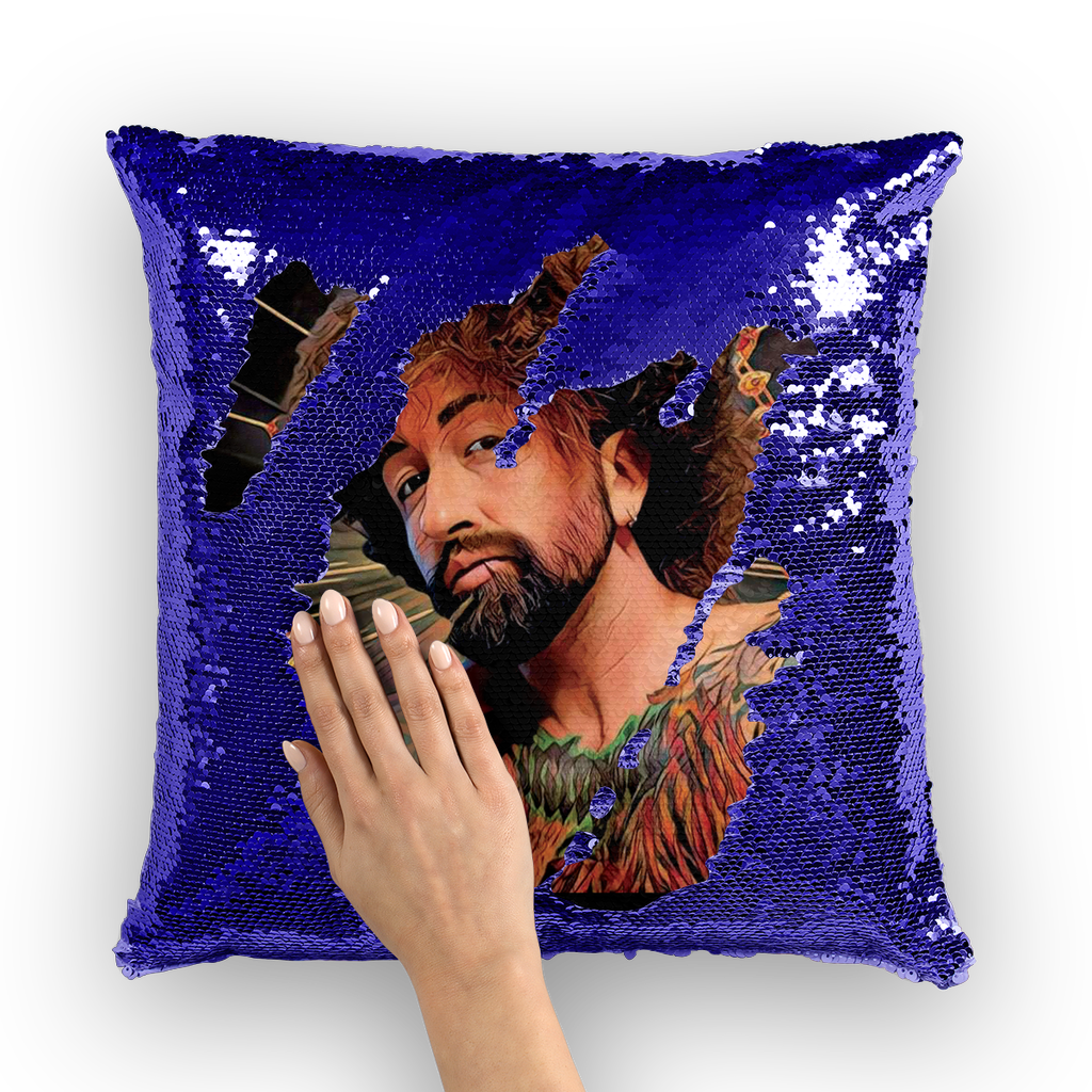 Heck Yeah Sequin Cushion Cover