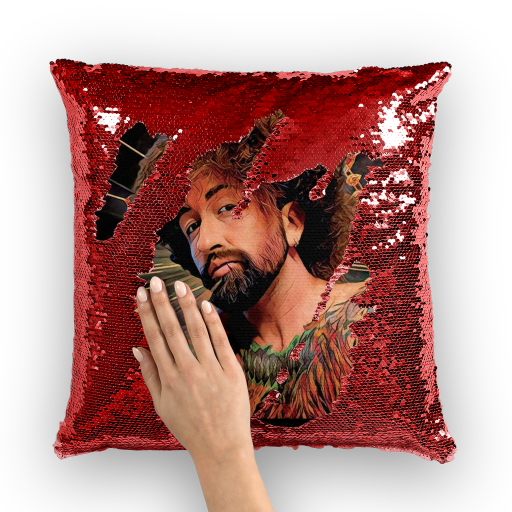 Heck Yeah Sequin Cushion Cover