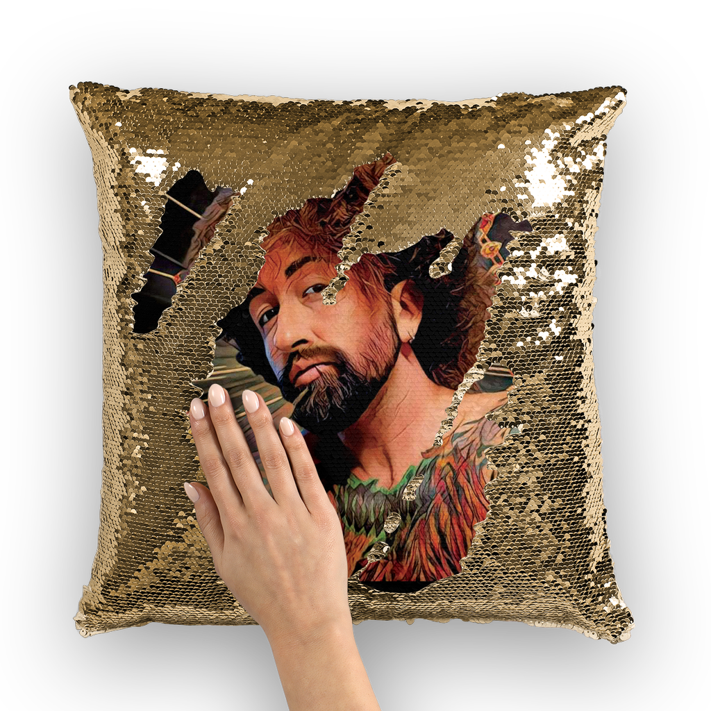 Heck Yeah Sequin Cushion Cover