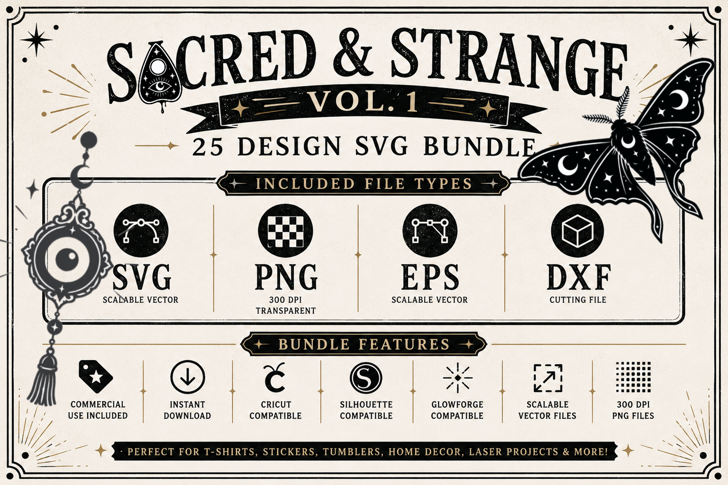 Sacred & Strange Vol. 1 SVG Bundle