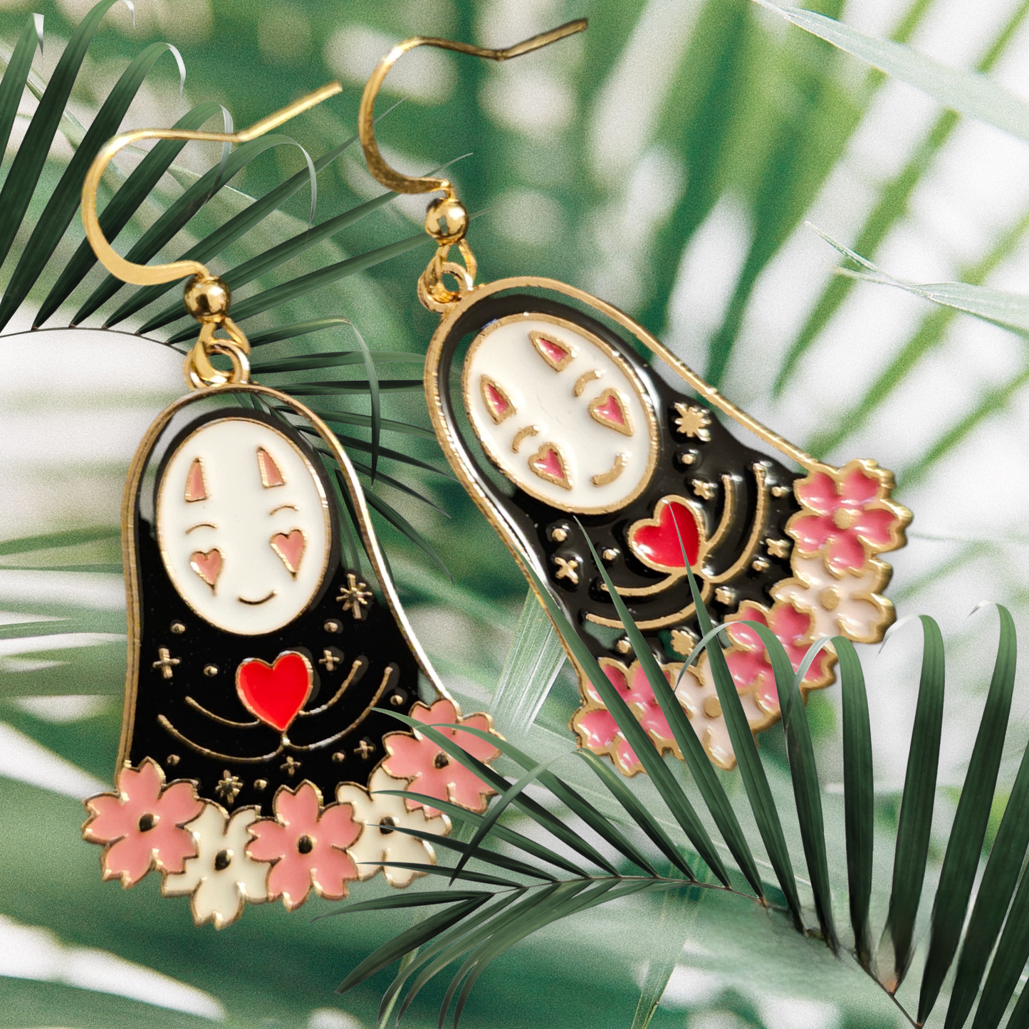 Studio Ghibli No Face Handmade Earrings