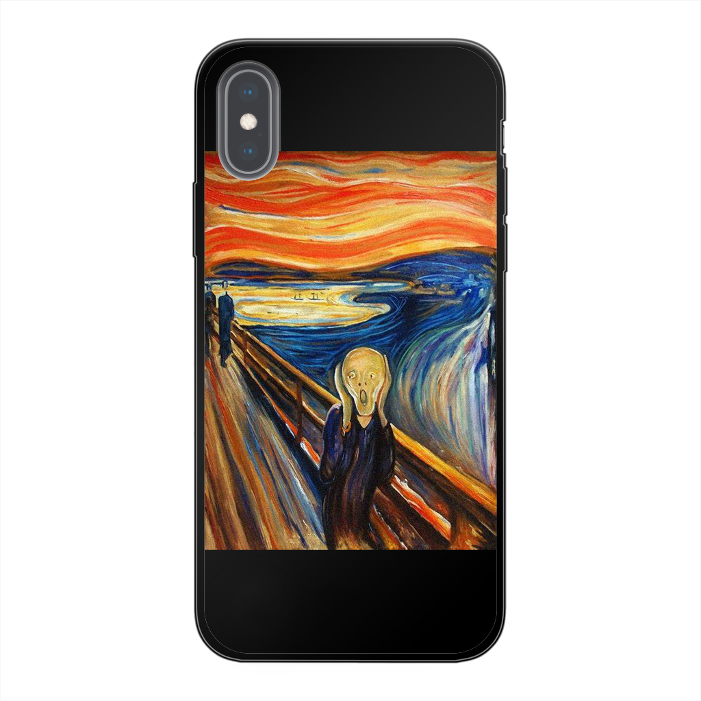 undefined Back Printed Black Soft Phone Case