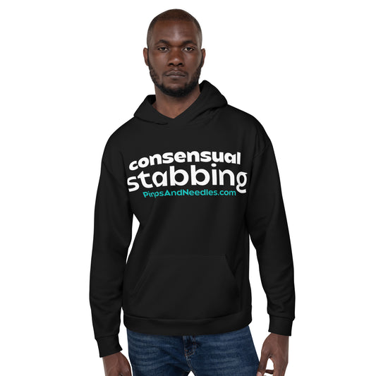 Consensual Stabbing Tattoo & Piercing Unisex Hoodie