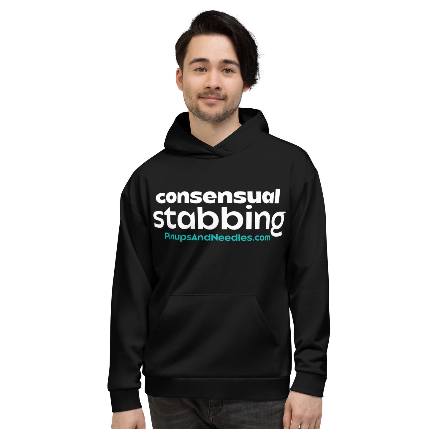 Consensual Stabbing Heck Yeah Tattoo & Piercing Unisex Hoodie