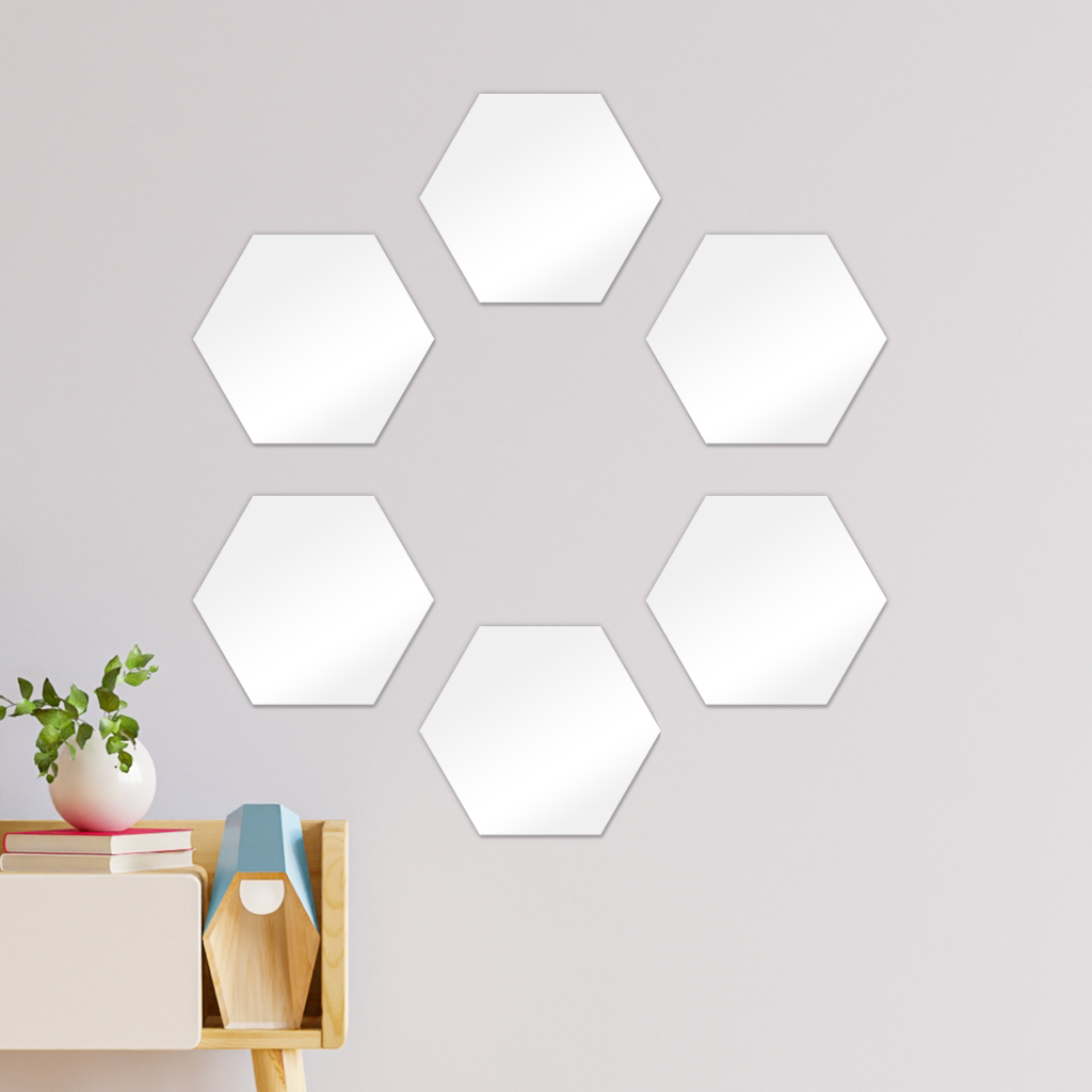 undefined Hexagon Wall Tiles Set of 6