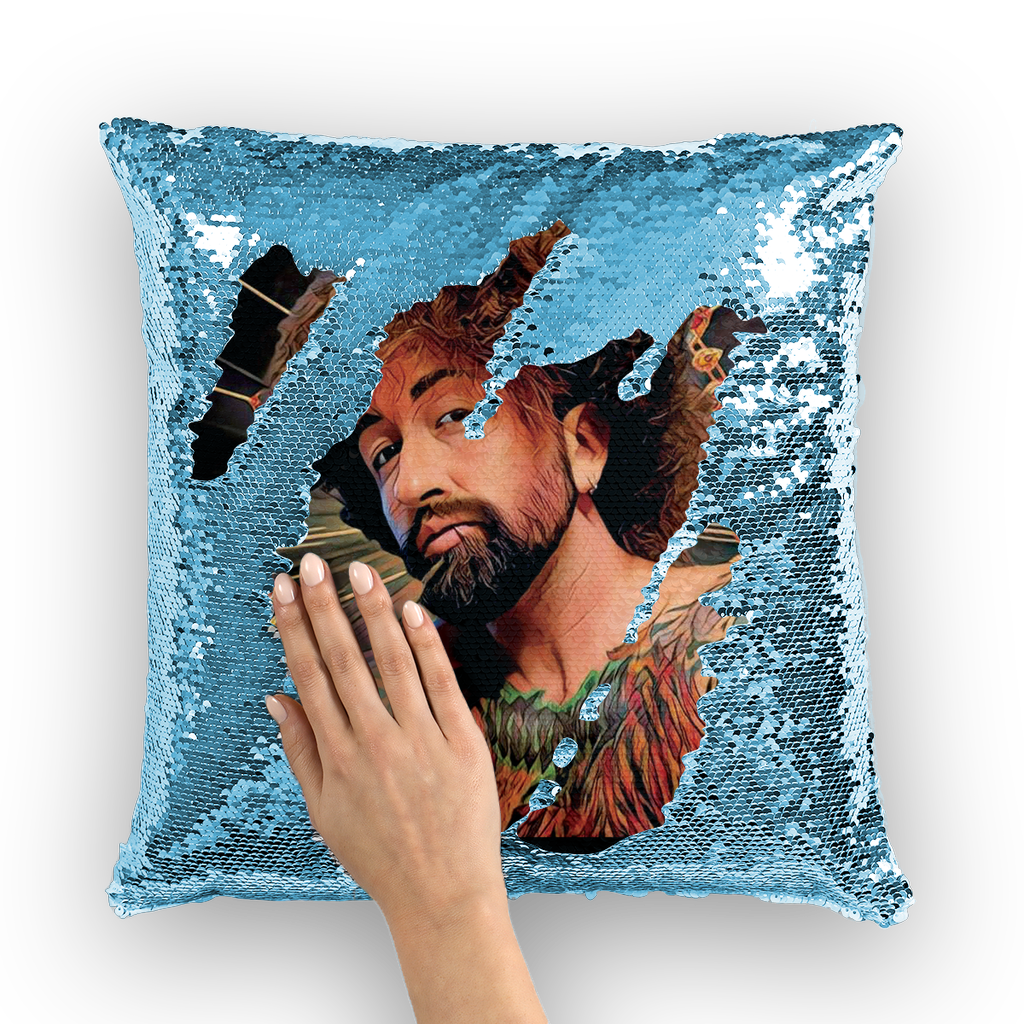 Heck Yeah Sequin Cushion Cover