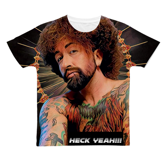 Heck Yeah Classic Sublimation Adult T-Shirt