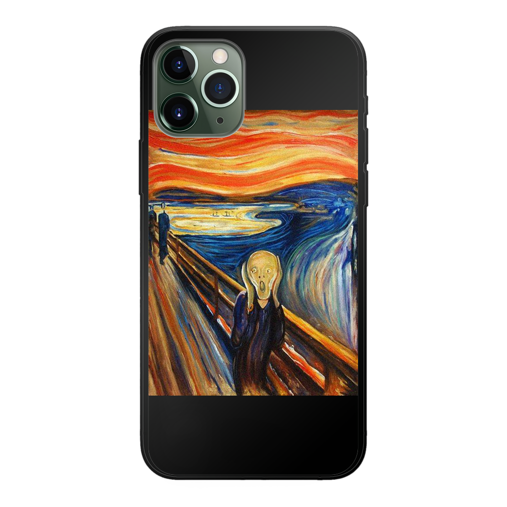 undefined Back Printed Black Soft Phone Case