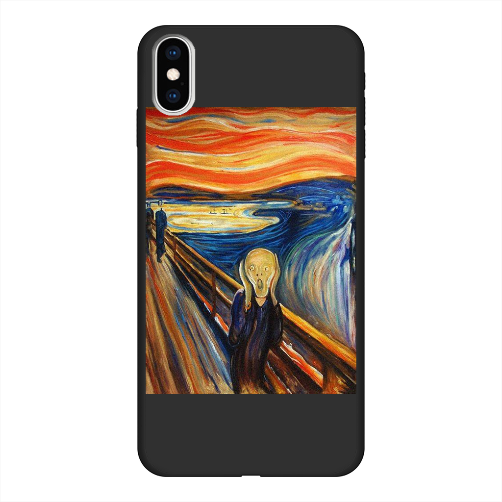 undefined Back Printed Black Soft Phone Case