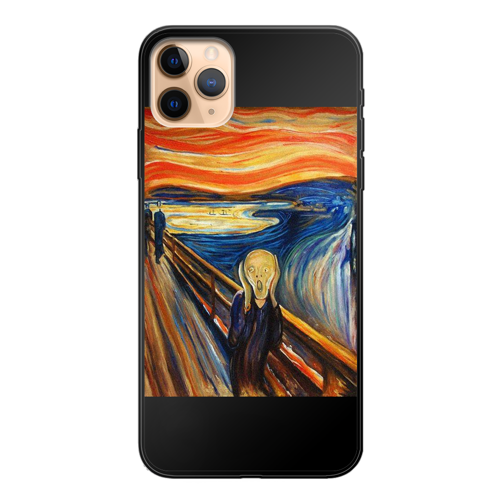 undefined Back Printed Black Soft Phone Case