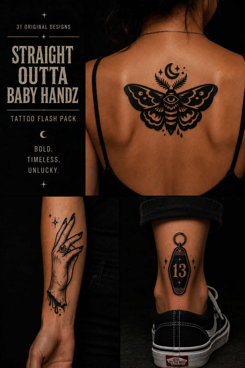Friday the 13th Tattoo Pack Vol 1 | 31 Original Tattoo Flash Designs