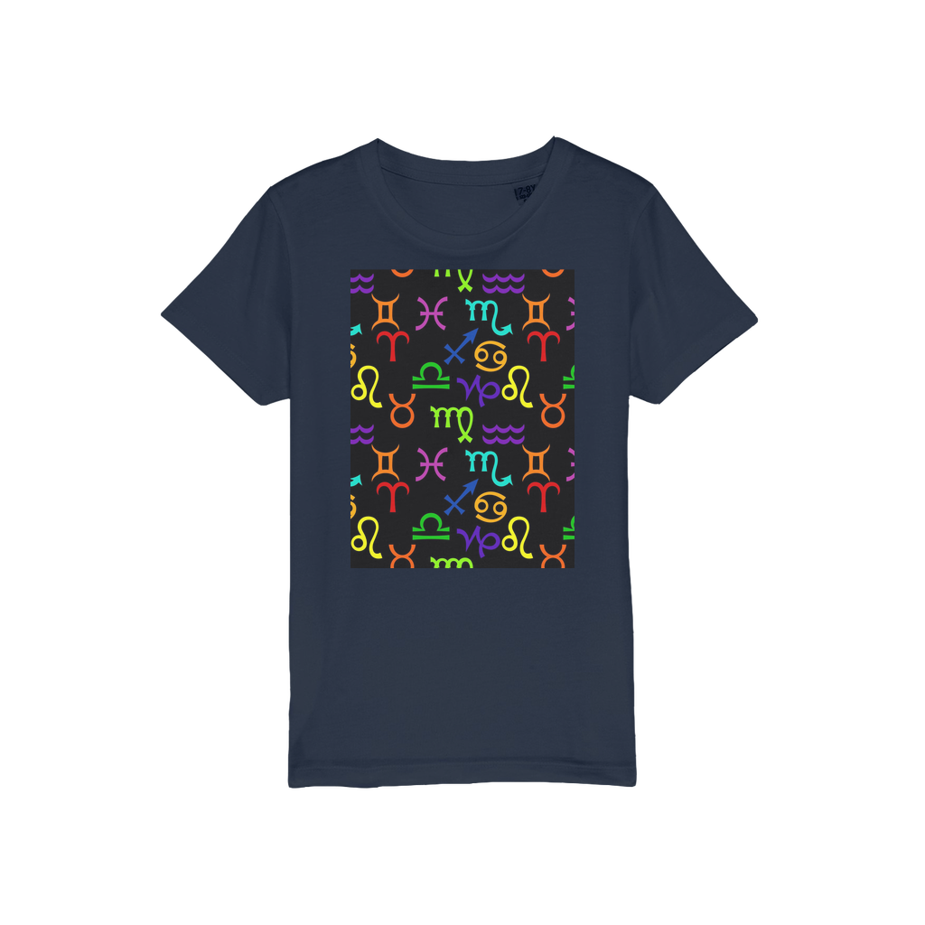 Colorful Zodiac Organic Jersey Kids T-Shirt