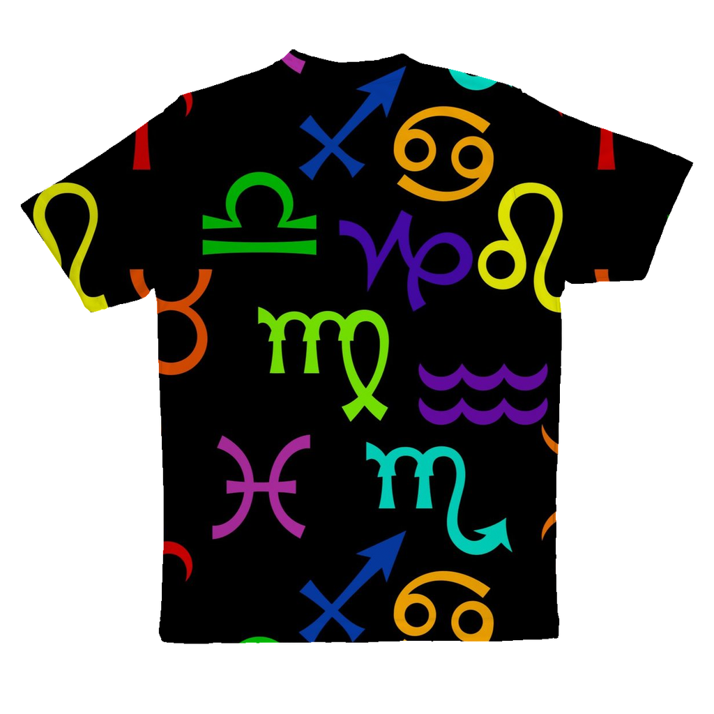 Colorful Zodiac Sublimation Performance Adult T-Shirt