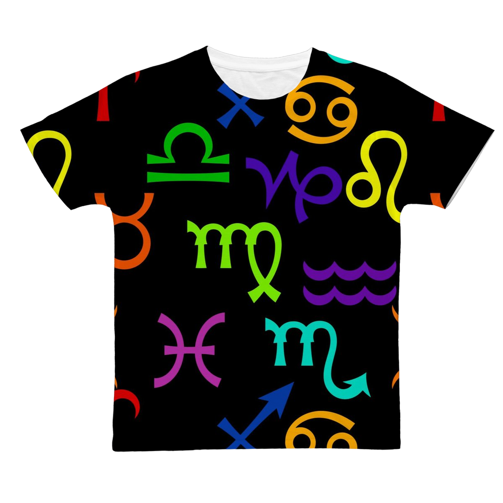 Colorful Zodiac Classic Sublimation Adult T-Shirt