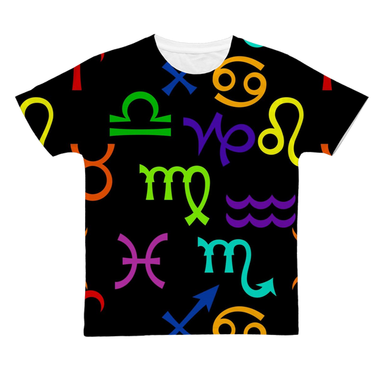 Colorful Zodiac Classic Sublimation Adult T-Shirt