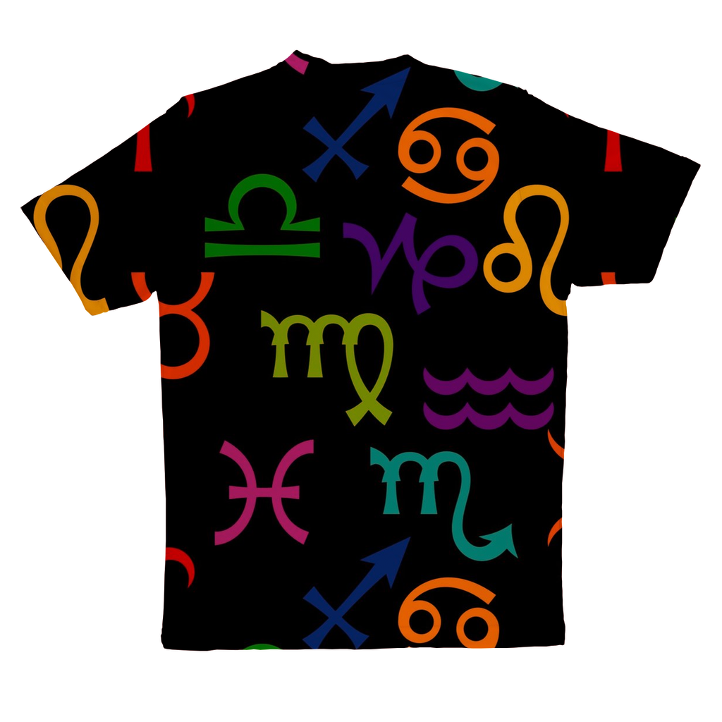 Colorful Zodiac Sublimation Performance Adult T-Shirt