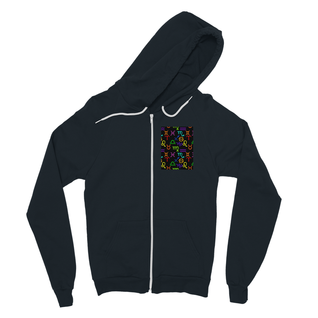 Colorful Zodiac Classic Adult Zip Hoodie