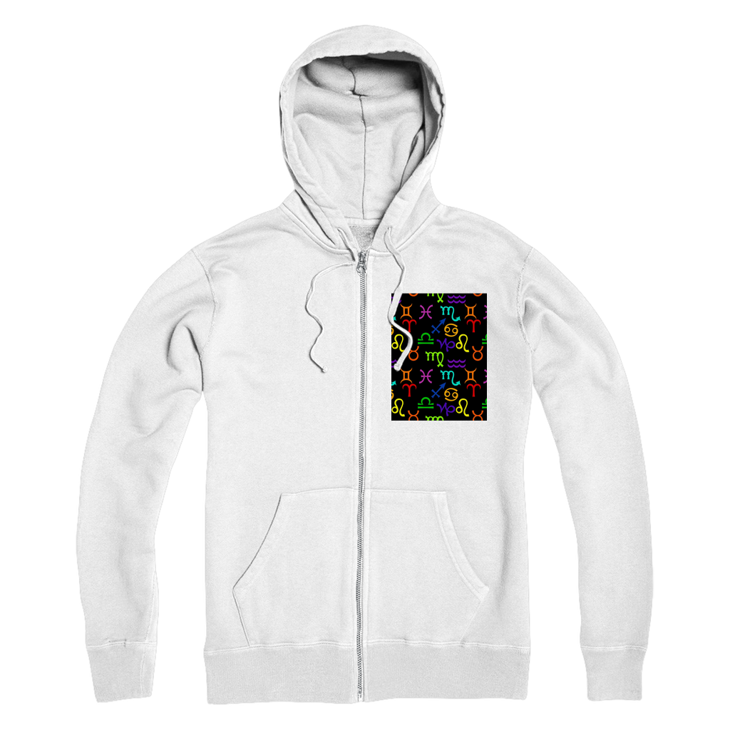 Colorful Zodiac Premium Adult Zip Hoodie