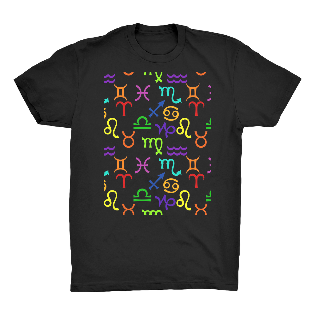 Colorful Zodiac Organic Adult T-Shirt