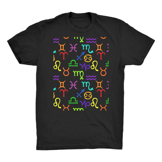 Colorful Zodiac Organic Adult T-Shirt