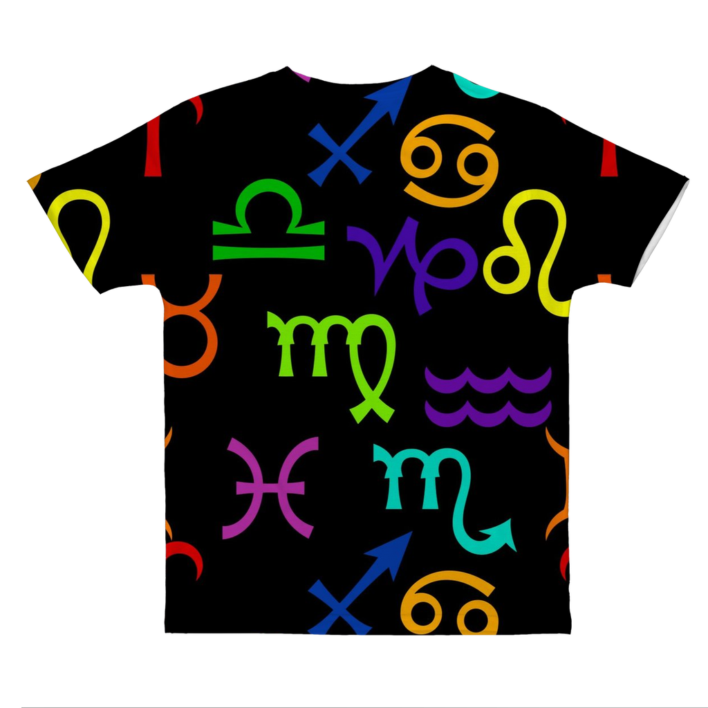 Colorful Zodiac Classic Sublimation Adult T-Shirt