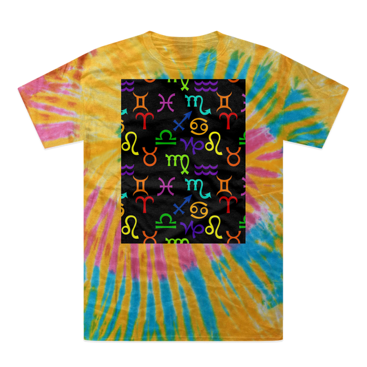 Colorful Zodiac Tie-Dye T-Shirt