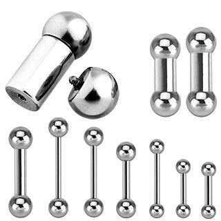 Internally Threaded 316L Surgical Steel Barbell