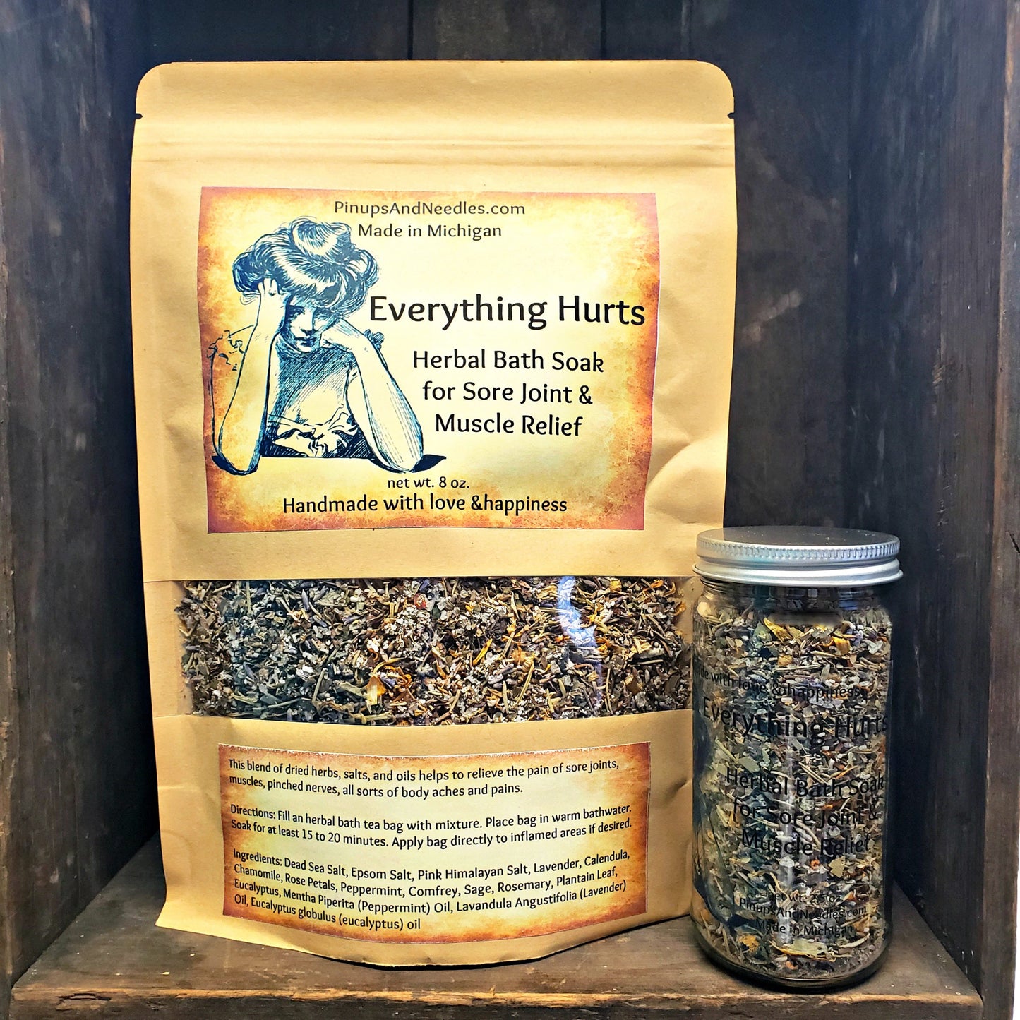 Everything Hurts Herbal Bath - Herbal Bath Soak for Sore Joint & Muscle Relief