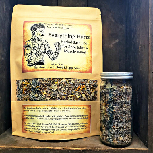 Everything Hurts Herbal Bath - Herbal Bath Soak for Sore Joint & Muscle Relief