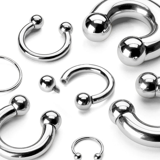 Horseshoe Circular Barbell 316L Surgical Steel Internally Threaded