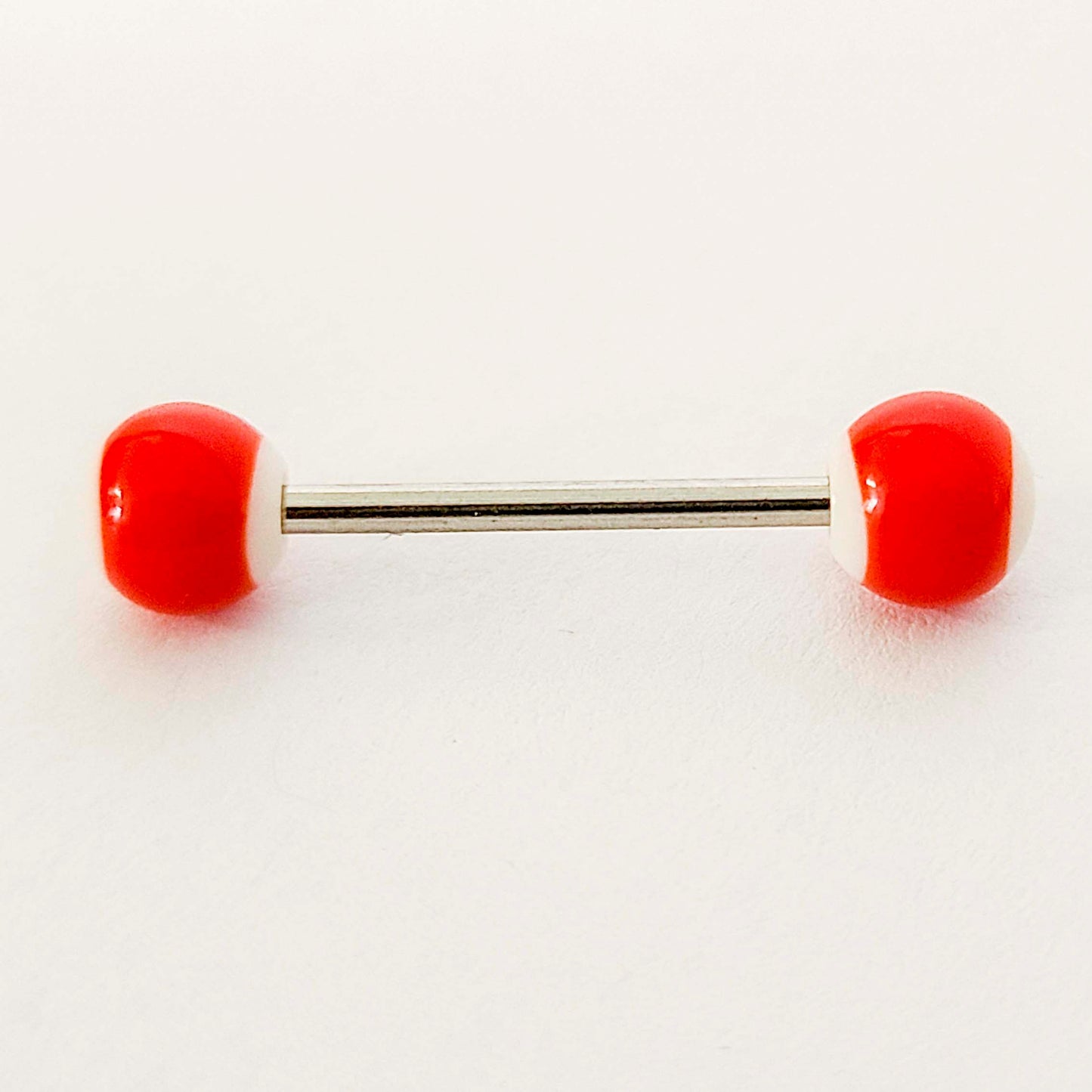 Tongue Barbell - 16g - Bar 15mm - Ball 6mm - Piercing Jewelry - Surgical Grade Stainless Steel