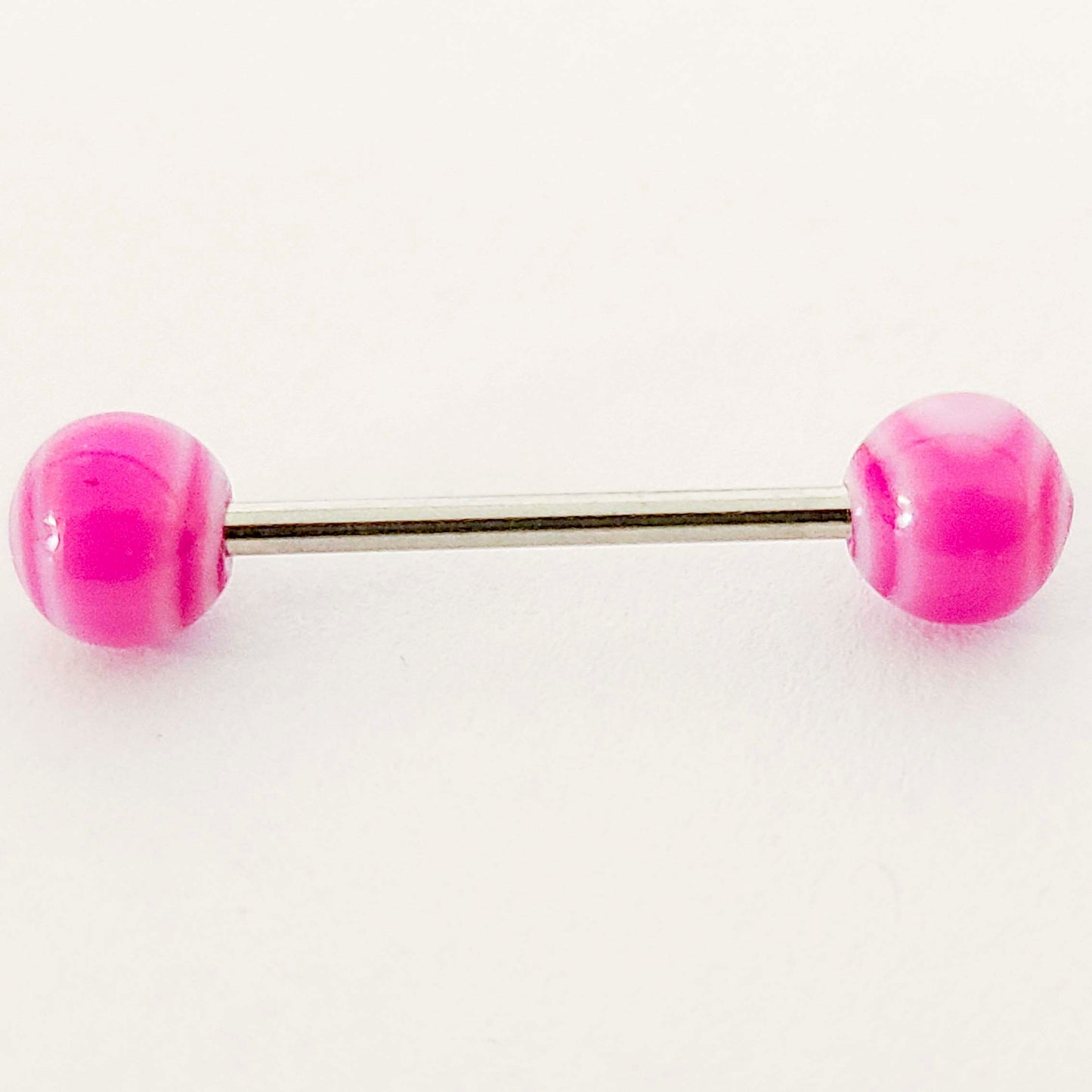 Tongue Barbell - 16g - Bar 15mm - Ball 6mm - Piercing Jewelry - Surgical Grade Stainless Steel