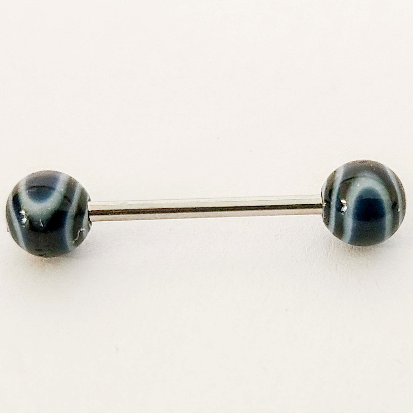 Tongue Barbell - 16g - Bar 15mm - Ball 6mm - Piercing Jewelry - Surgical Grade Stainless Steel