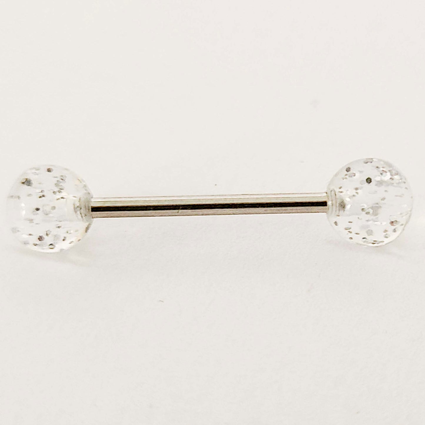 Tongue Barbell - 16g - Bar 15mm - Ball 6mm - Piercing Jewelry - Surgical Grade Stainless Steel