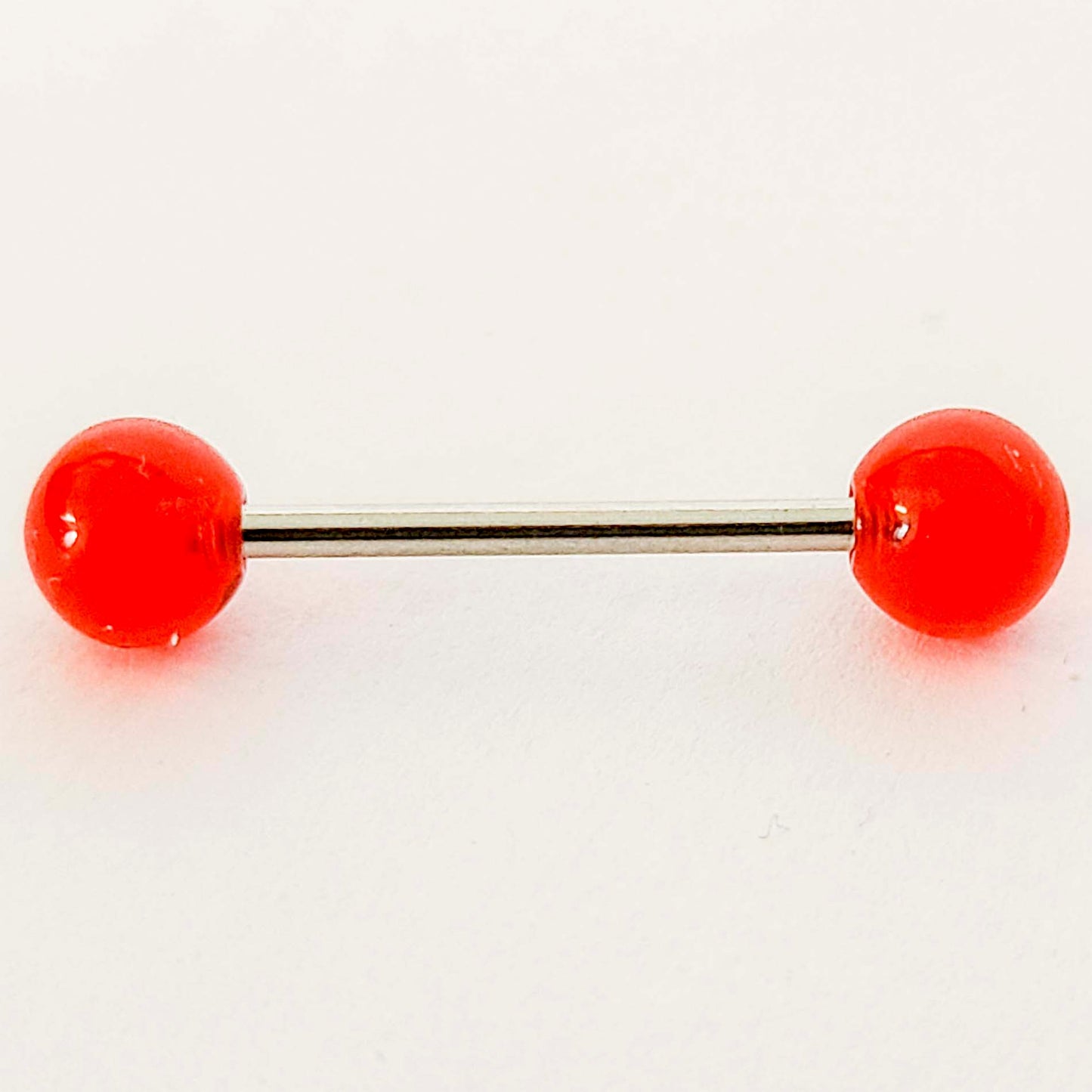 Tongue Barbell - 16g - Bar 15mm - Ball 6mm - Piercing Jewelry - Surgical Grade Stainless Steel