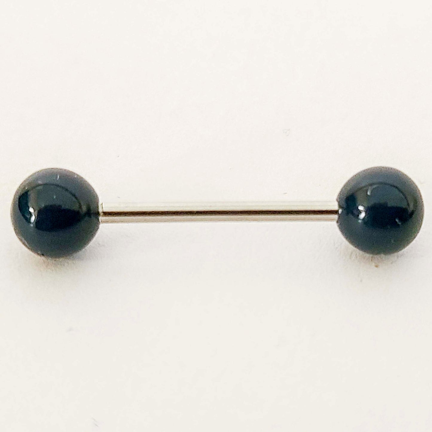 Tongue Barbell - 16g - Bar 15mm - Ball 6mm - Piercing Jewelry - Surgical Grade Stainless Steel