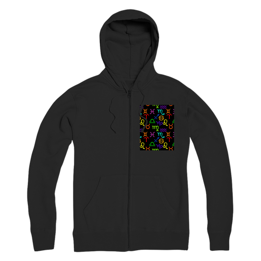 Colorful Zodiac Premium Adult Zip Hoodie