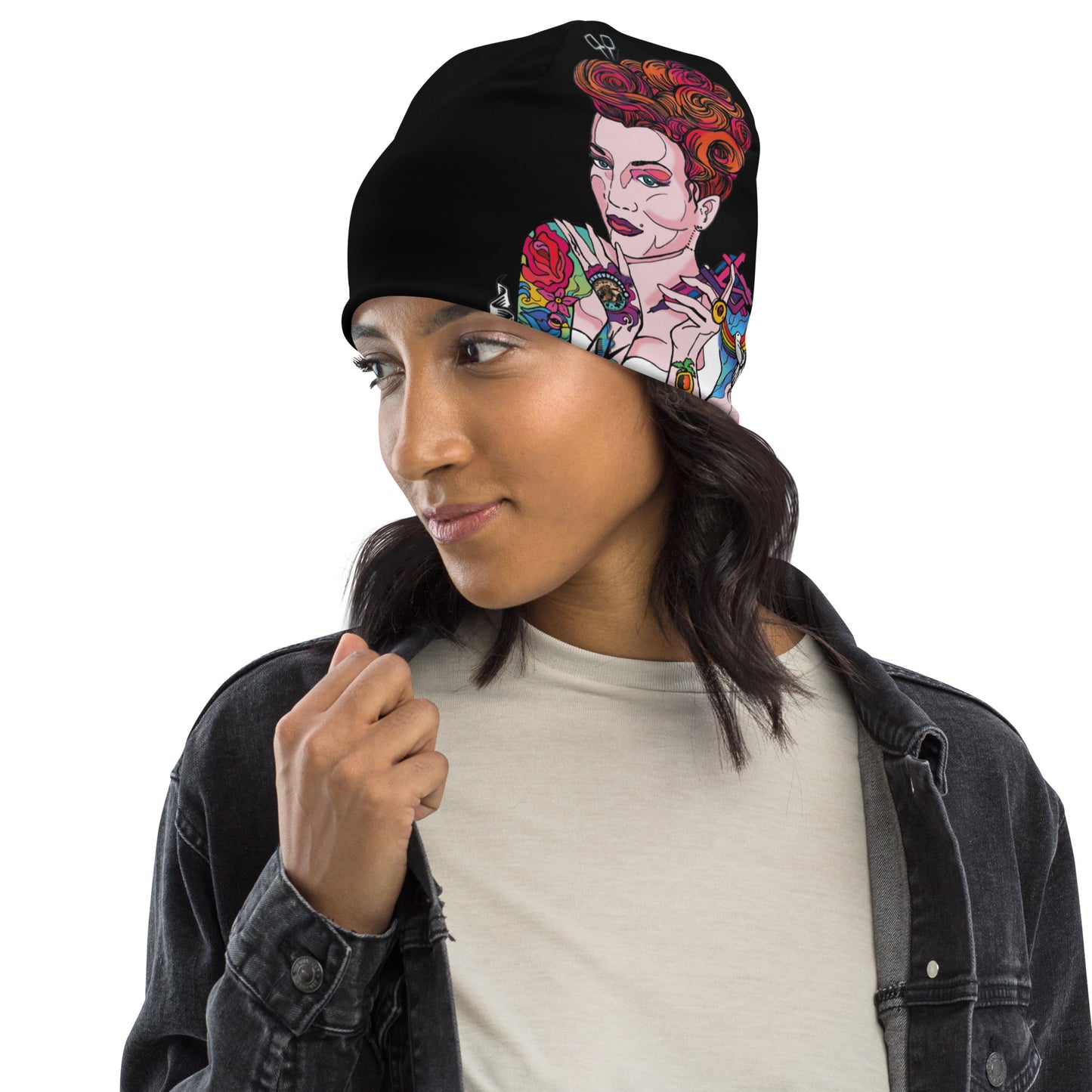 Pinups and Needles 2.0 All-Over Print Beanie