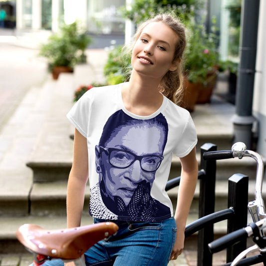 Ruth Bader Ginsburg Be Notorious All-Over Print Crop Tee