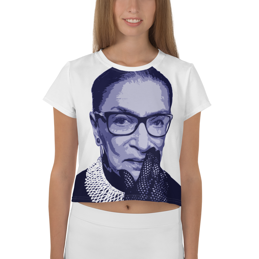 Ruth Bader Ginsburg Be Notorious All-Over Print Crop Tee