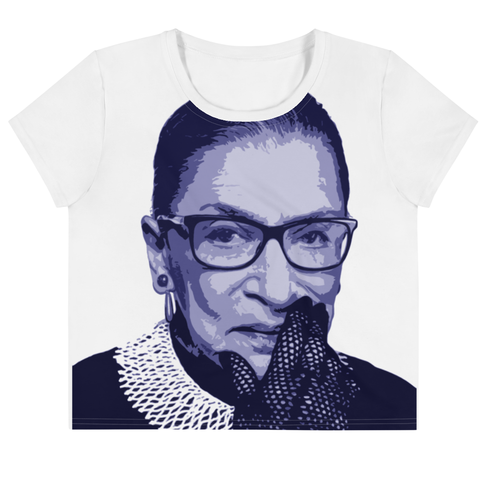 Ruth Bader Ginsburg Be Notorious All-Over Print Crop Tee