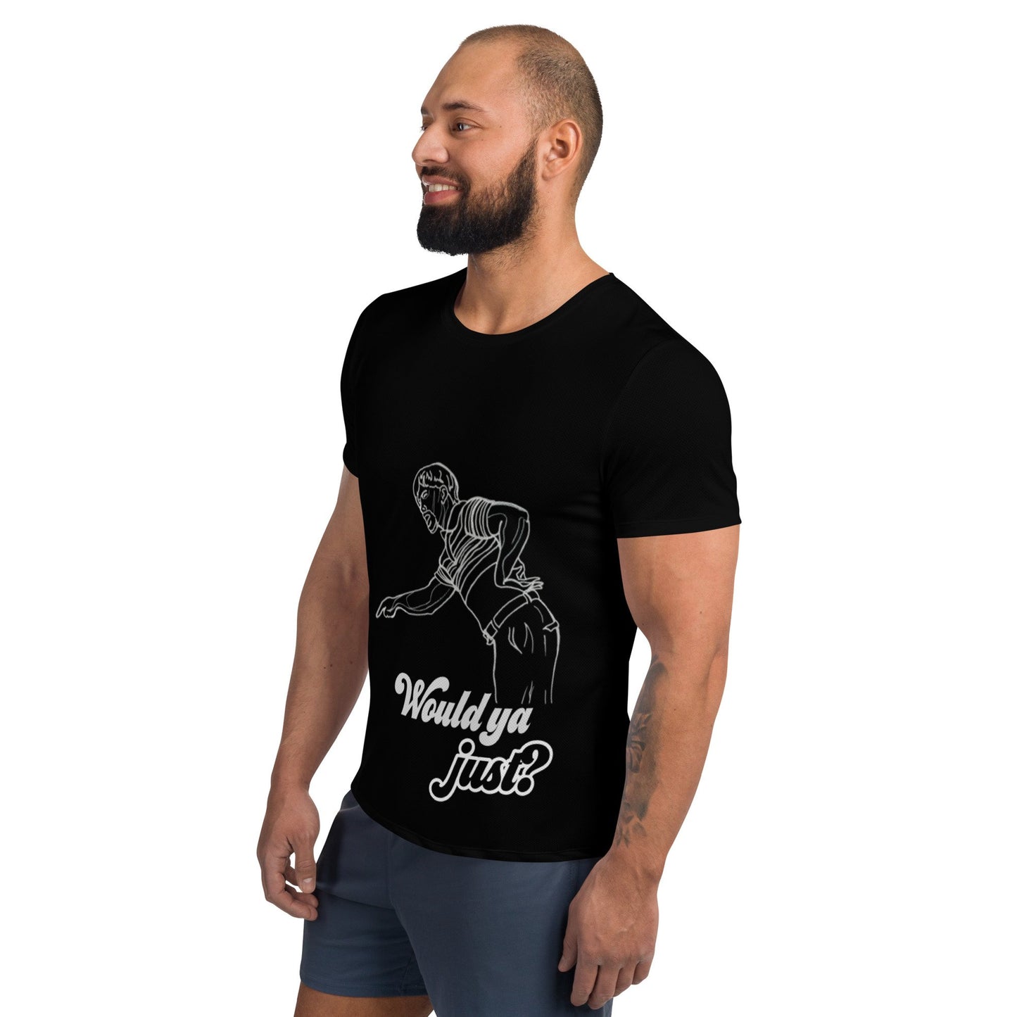 Would Ya Just Look At It! All-Over Print Men's Athletic T-shirt