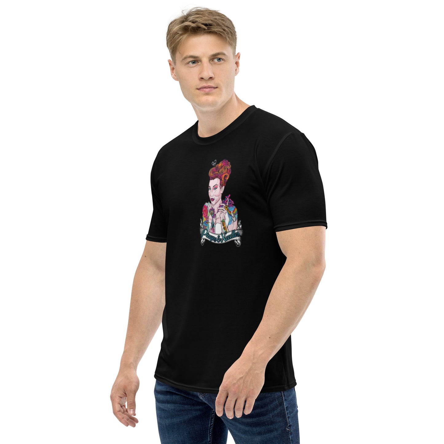 Pinups and Needles 2.0 Men's t-shirt